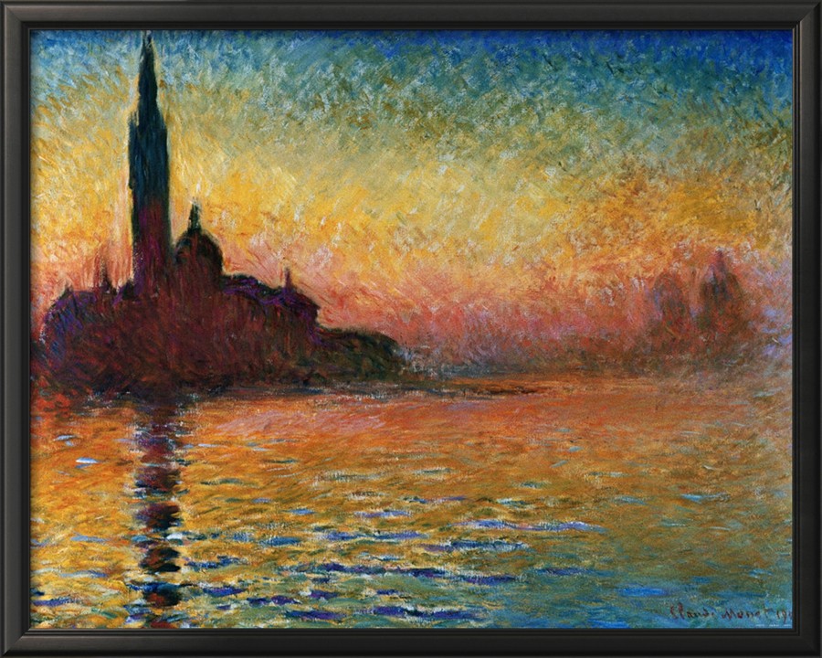 Sunset In Venice - Claude Monet Paintings